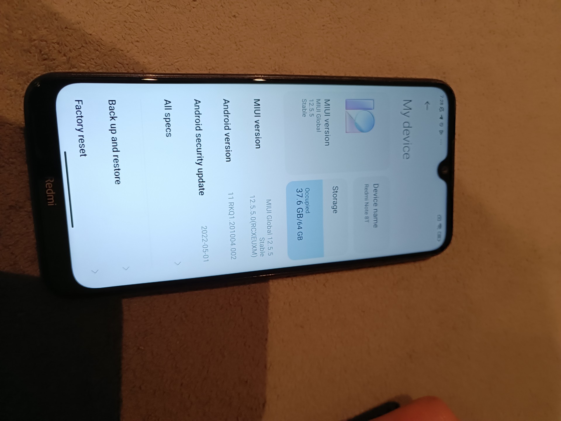 Xiaomi Redmi Note 8T 64GB Moonshadow Grey