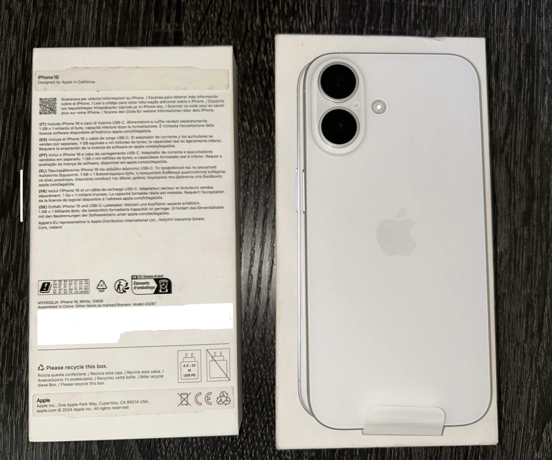 Apple iPhone 16 128GB White